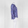 Molin Blue & Purple Patterned L/S Top With Frill
