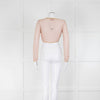 Missoni Pale Pink With Gold Knit Long Sleeve Top