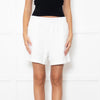 Anine Bing White Sweatshorts with Embroidered Logo