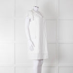 Adiva White Cotton Broderie Anglaise Tunic Dress