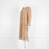 Anine Bing Brown Snake Print Shirt Dress