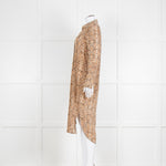 Anine Bing Brown Snake Print Shirt Dress