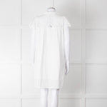 Adiva White Cotton Broderie Anglaise Tunic Dress
