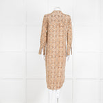Anine Bing Brown Snake Print Shirt Dress