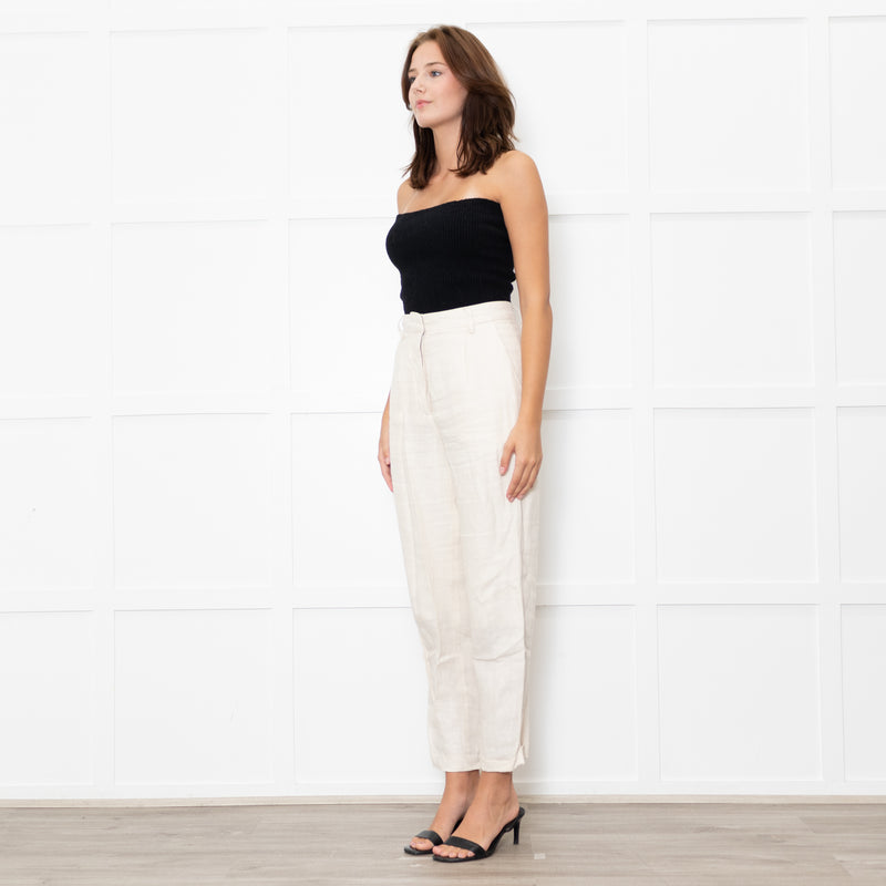 Remain By Birger Christensen Cream Twill Trousers