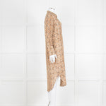 Anine Bing Brown Snake Print Shirt Dress