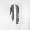 Sarah Pacini Silver Lurex One Sleeve Wrap Top