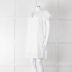 Adiva White Cotton Broderie Anglaise Tunic Dress