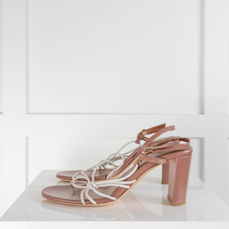 Malone Souliers Strappy Brown Slingback