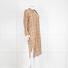 Anine Bing Brown Snake Print Shirt Dress