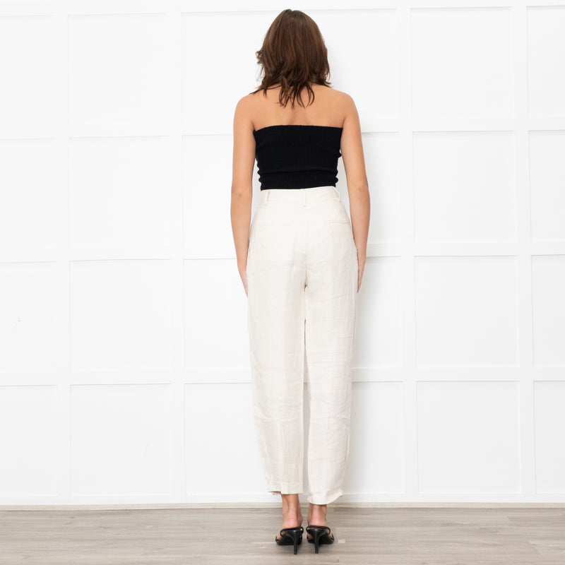 Remain By Birger Christensen Cream Twill Trousers