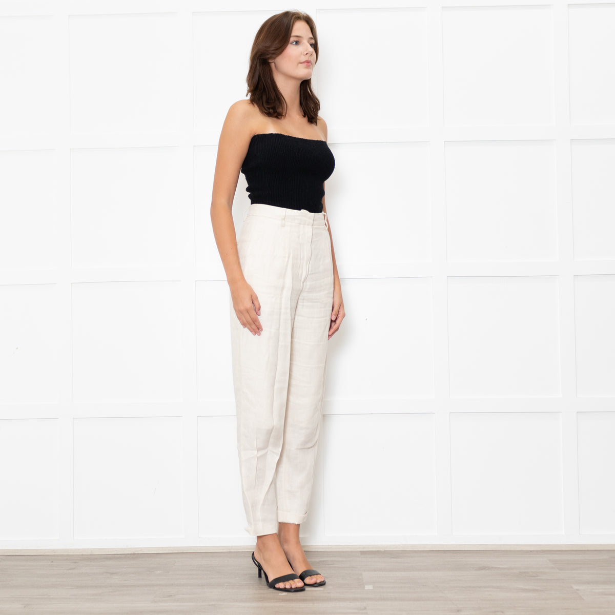 Remain By Birger Christensen Cream Twill Trousers