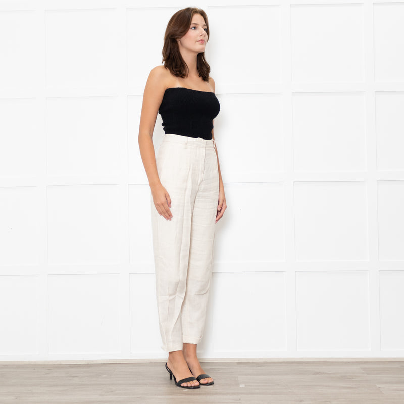Remain By Birger Christensen Cream Twill Trousers