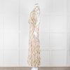 Stardust Pale Pink Metallic Feather Design Dress