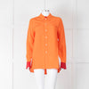 Serena Bute Orange Red Trim Shirt