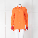 Serena Bute Orange Red Trim Shirt