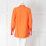 Serena Bute Orange Red Trim Shirt