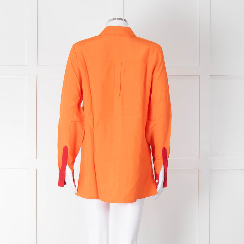 Serena Bute Orange Red Trim Shirt