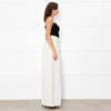ESCVDO Cream Wide Leg Trousers