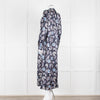 Dea Kudibal Navy Floral Silk Print Dress