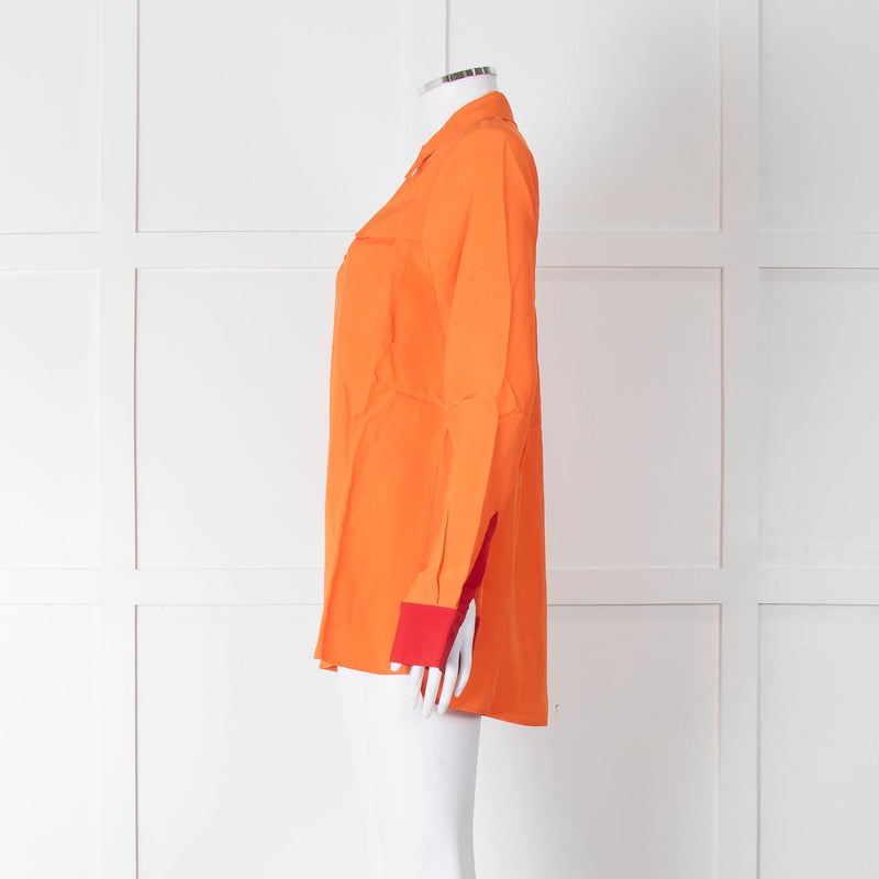 Serena Bute Orange Red Trim Shirt