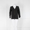 Escada Sport Black Press Stud Button Cardigan