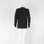Escada Sport Black Press Stud Button Cardigan