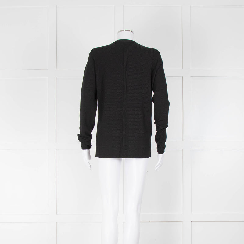 Escada Sport Black Press Stud Button Cardigan