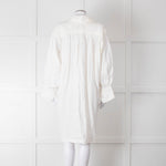 Les Vacances d'Irina Cream Linen Tunic Dress