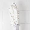 Sartoria Saracena White Lemon Embroidered Linen Shirt