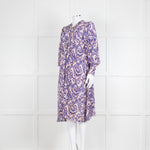 Isabel Marant Etoile Purple Ikat Pattern Tunic Midi Dress