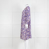 Isabel Marant Etoile Purple Ikat Pattern Tunic Midi Dress
