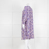 Isabel Marant Etoile Purple Ikat Pattern Tunic Midi Dress
