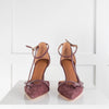 Malone Souliers Burgundy Bow Detail Sling Backs