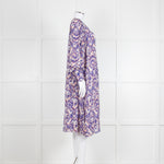 Isabel Marant Etoile Purple Ikat Pattern Tunic Midi Dress