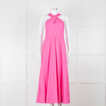Me + Em Pink Cross Front Linen Dress
