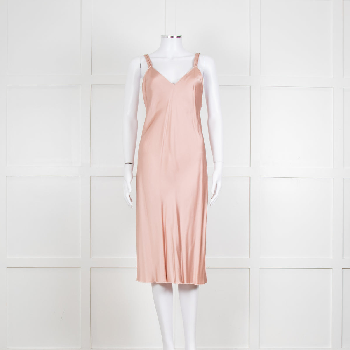 Helmut Lang Pink Silk Slip Dress