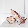 Malone Souliers Burgundy Bow Detail Sling Backs