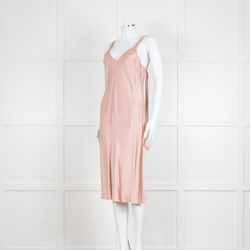 Helmut Lang Pink Silk Slip Dress