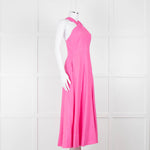 Me + Em Pink Cross Front Linen Dress