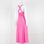 Me + Em Pink Cross Front Linen Dress