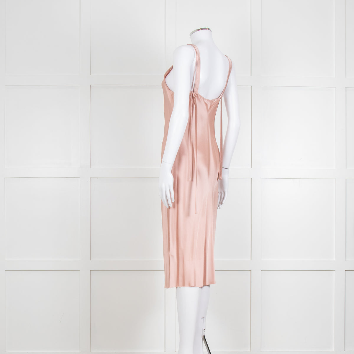 Helmut Lang Pink Silk Slip Dress