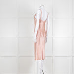 Helmut Lang Pink Silk Slip Dress