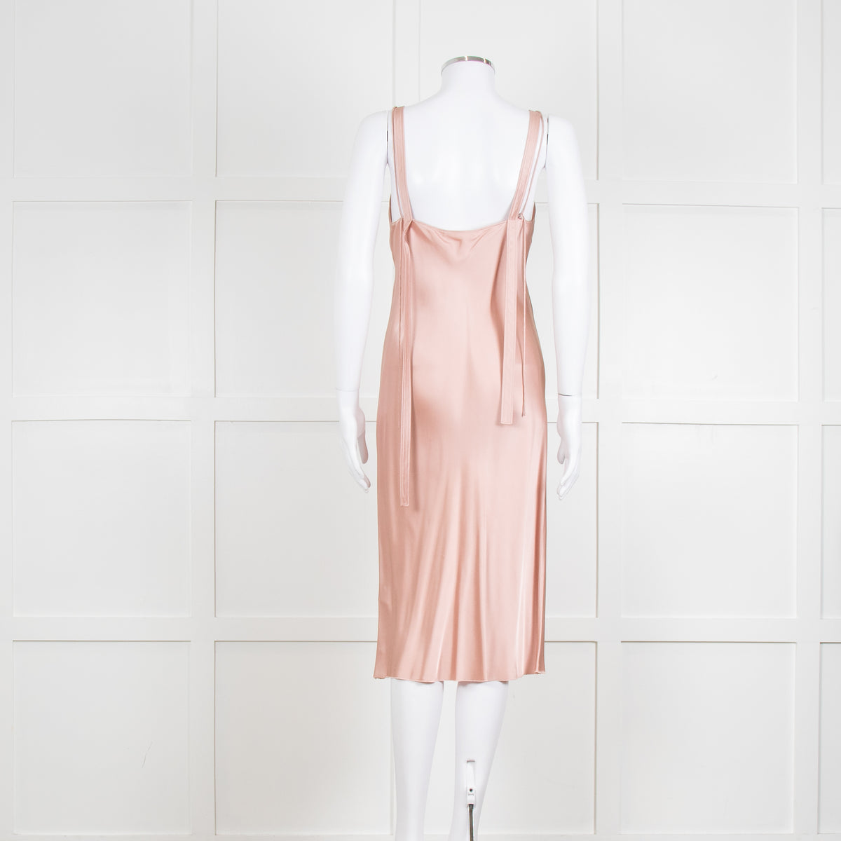 Helmut Lang Pink Silk Slip Dress