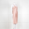 Helmut Lang Pink Silk Slip Dress