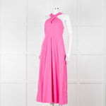 Me + Em Pink Cross Front Linen Dress