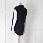 Costume National Navy Sleeveless V-Neck Top