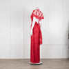 Temperley Red Dress With Lace Overlay