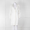 Brunello Cucinelli Cream Light Grey Trim Light Coat