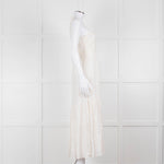Joie Smocked Cheesecloth Midi Dress with Tie Straps